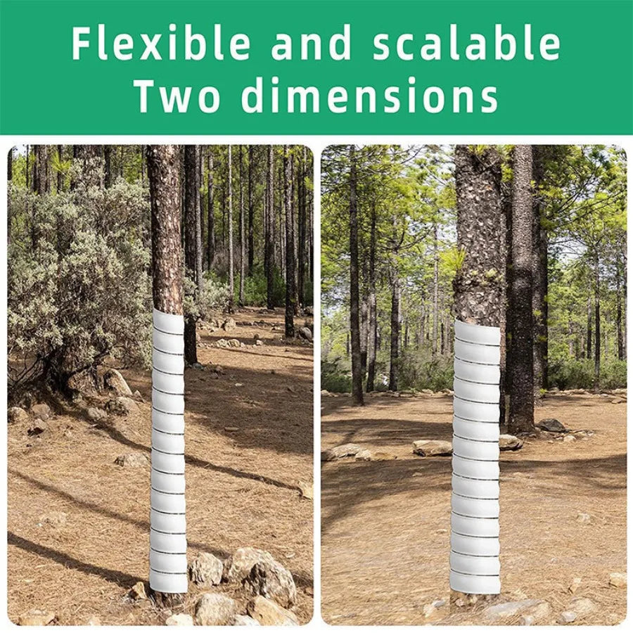 1-4 Pcs Tree Trunk Protector Plastic Spiral Tree Trunk Protector Wrap Tree Bark Protector Tube to Protect Saplings from Animals