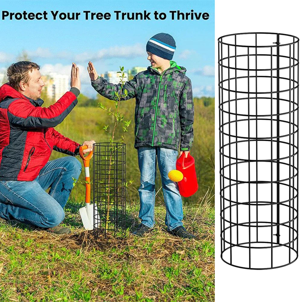 6 Pk Tree Trunk Protector Enhanced Tree Trunk Protection Guards With Metal Stakes Easy-Installation Iron Tree Trunk Protector