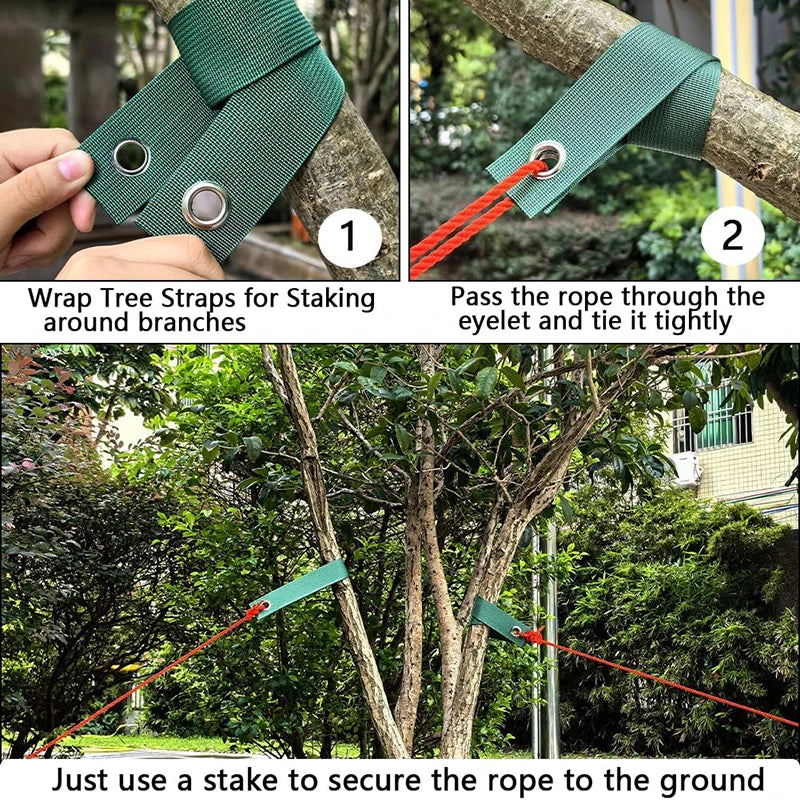 6pcs Tree Straps for Staking Tree Support Straps for Newly Planted Saplings and Hurricane Protection Garden Plants Support