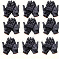 9 pairs of work gloves, tear and wear resistant, durable, breathable, stain resistant, suitable for hands, suitable for construc