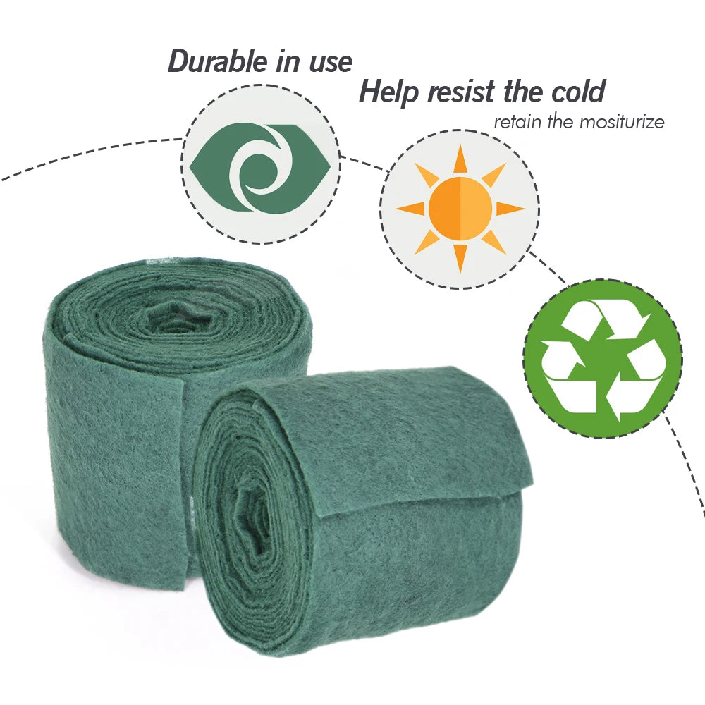 Tree Protector Wraps for Winter-Proof Tree Trunk Guard Shrub Plants Antifreeze Bandage Fabric Cloth for Keep Warm Moisturizing