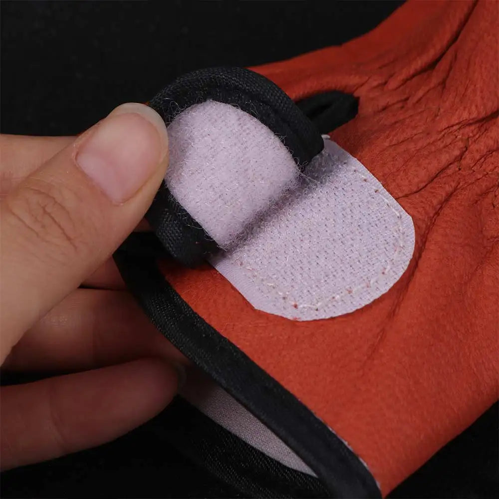 Comfortable Gardening Safety Gloves Flexible Full Finger Leather Working Gloves Durable Vintage Outdoor Work Gloves Warehouse