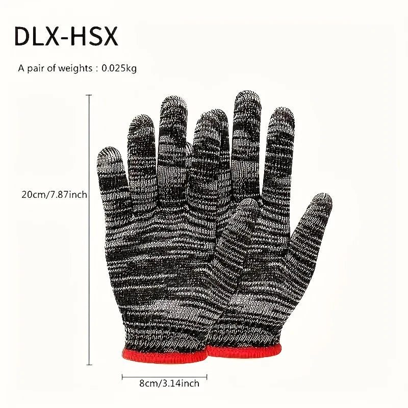 9 pairs of work gloves, tear and wear resistant, durable, breathable, stain resistant, suitable for hands, suitable for construc