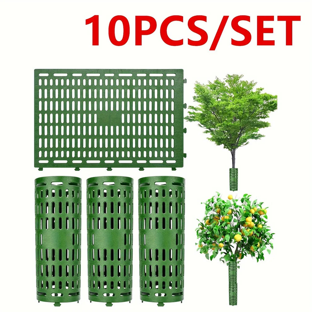 Tree Trunk Protector Resizable for Various Size Trees or Plants Preventing Tree Bark Damage from Pruners Mowers and Rodents