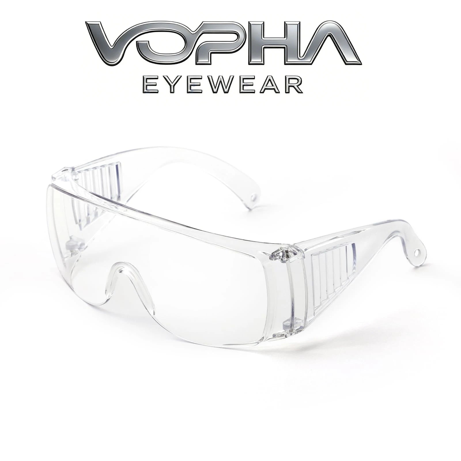Safety Glasses Anti Fog Goggles Vented Sides Shields Transparent PC Frame Spectacles for Lab Medical and Daily Use