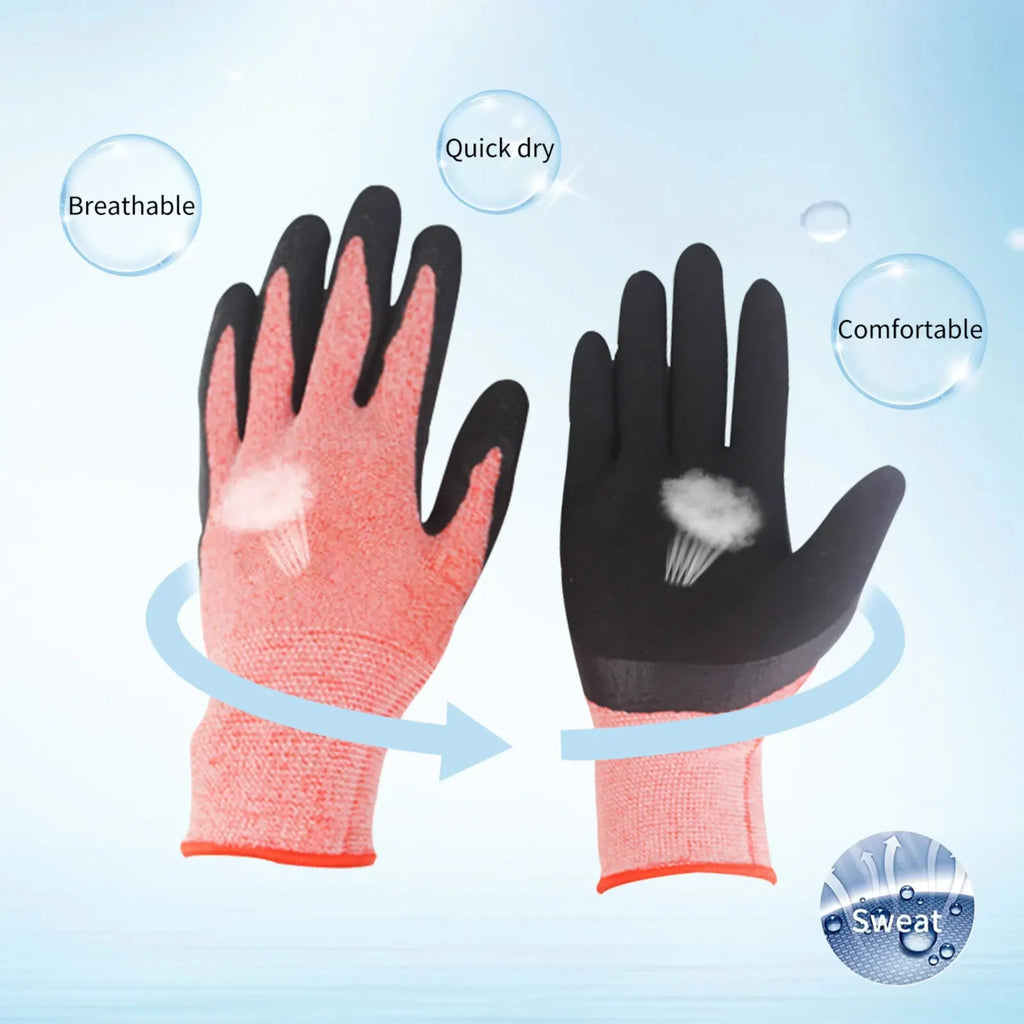 1/2 Pair Garden Gloves for Women Men, Breathable for Gardening, Weeding, Digging DIY Garden Construction Car Work