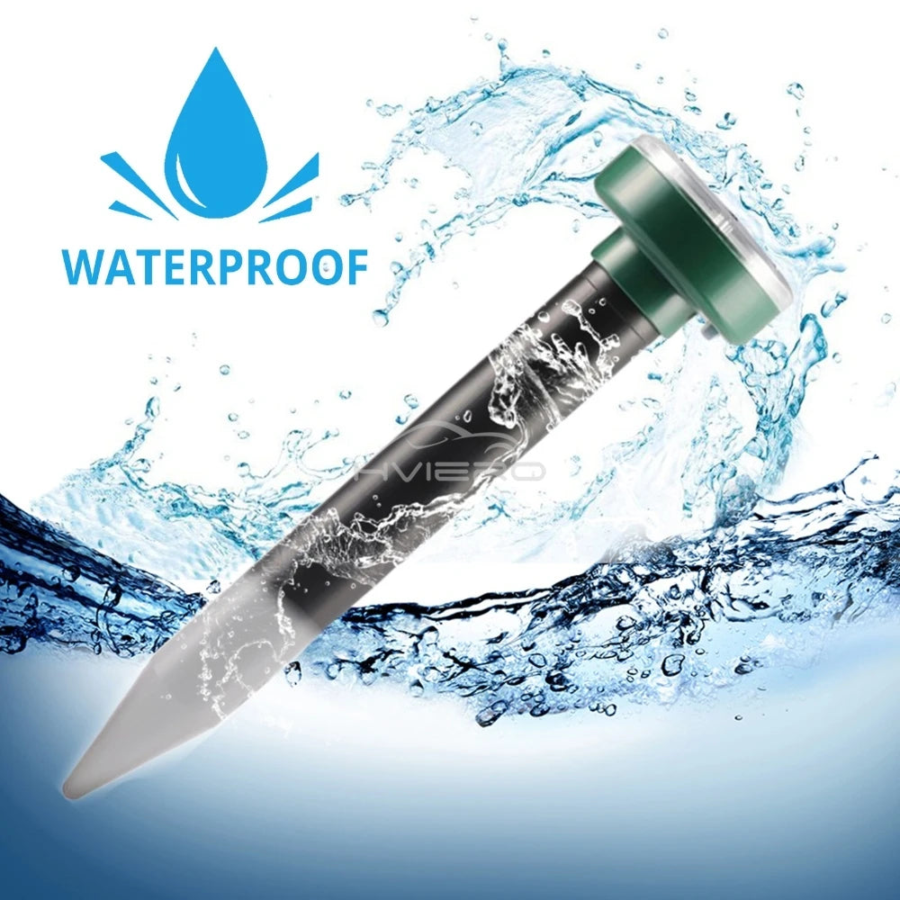 1/2/4/8/12Pcs Solar Powered Ultrasonic Sonic Mouse Mole Pest Rodent Repeller Transmitted Vibration Wave Yard LED Outdoor Park