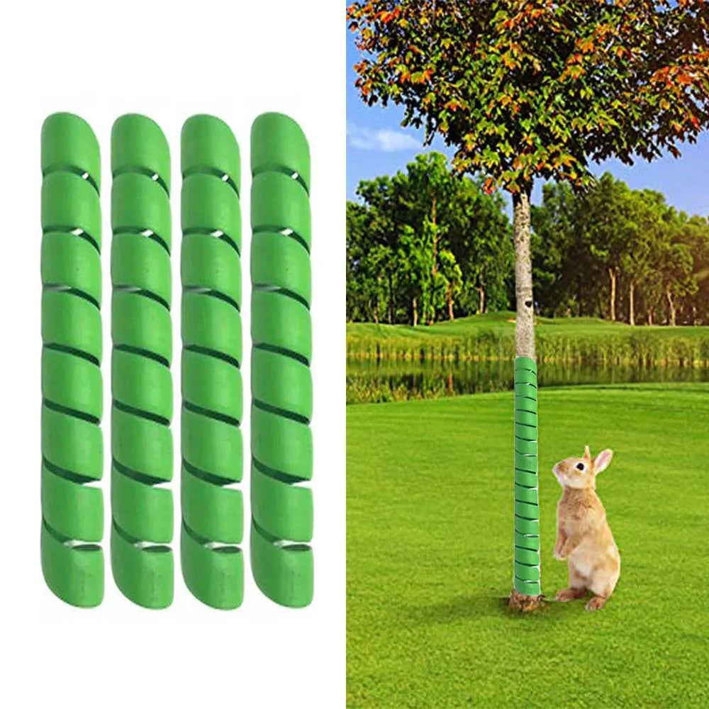 1-4 Pcs Tree Trunk Protector Plastic Spiral Tree Trunk Protector Wrap Tree Bark Protector Tube to Protect Saplings from Animals