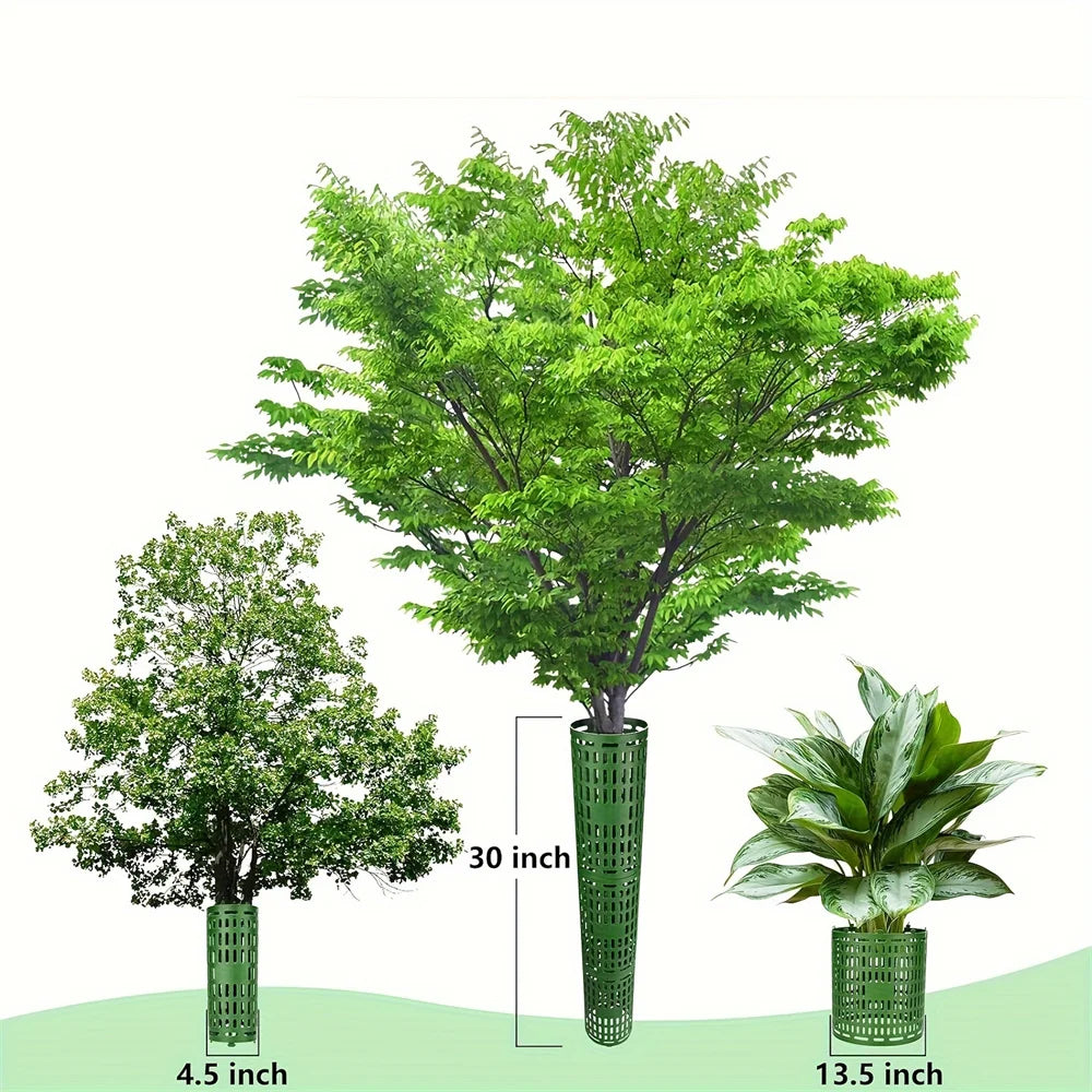 Tree Trunk Protector Resizable for Various Size Trees or Plants Preventing Tree Bark Damage from Pruners Mowers and Rodents