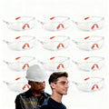 Safety Glasses -12 Piece Pack of Protective Glasses,Safety Goggles Eyewear Eyeglasses for Eye Protection with Clear Plastic Lens