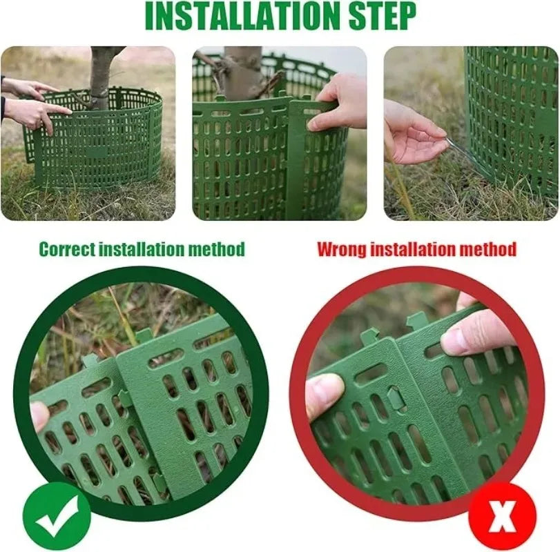 Tree Trunk Protector Bark Protectors Anti Chewing Tree Wrap Adjustable Plant Bark Damage Cover Guard for Various Size Tree Plant