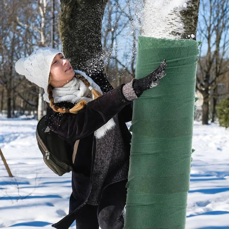B84B-Tree Protector Wrap-For Winter Freeze Protection-Duty Breathable Trunk Bark Guard-Deer Animal Away