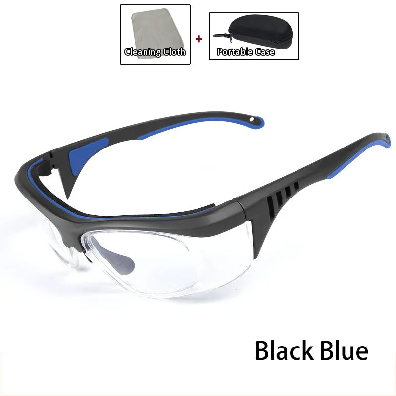Anti-Splash Safety Glasses Protective Glasses With Case Impact-Resistant Wind Dust Proof For Chemical Research Cycling Riding