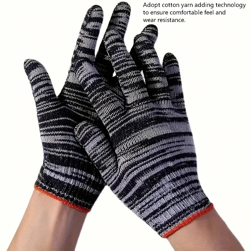 9 pairs of work gloves, tear and wear resistant, durable, breathable, stain resistant, suitable for hands, suitable for construc
