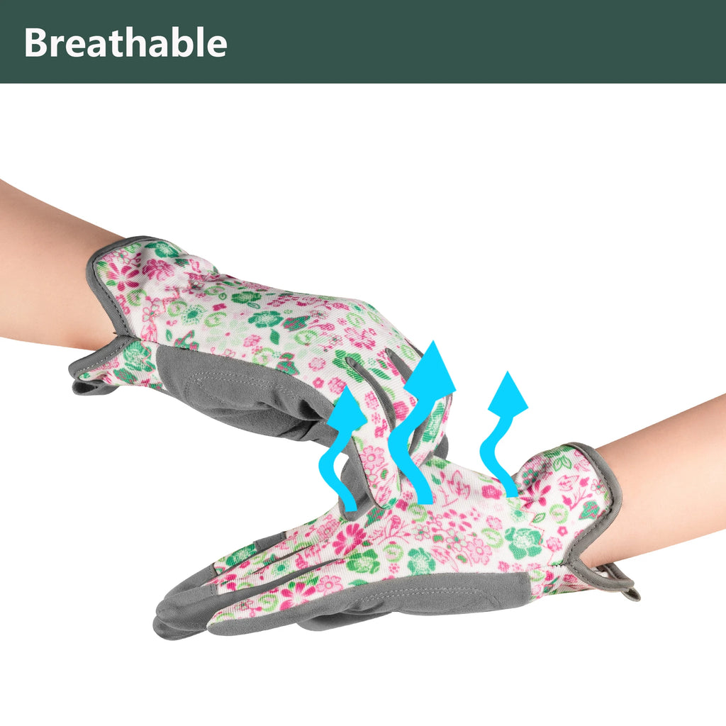 Gardening Gloves Breathable Puncture Resistant Weeding Working Gloves for Daily House Work,Farm Digging, Floral Planting,Pruning