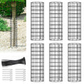 6 Pk Tree Trunk Protector Enhanced Tree Trunk Protection Guards With Metal Stakes Easy-Installation Iron Tree Trunk Protector
