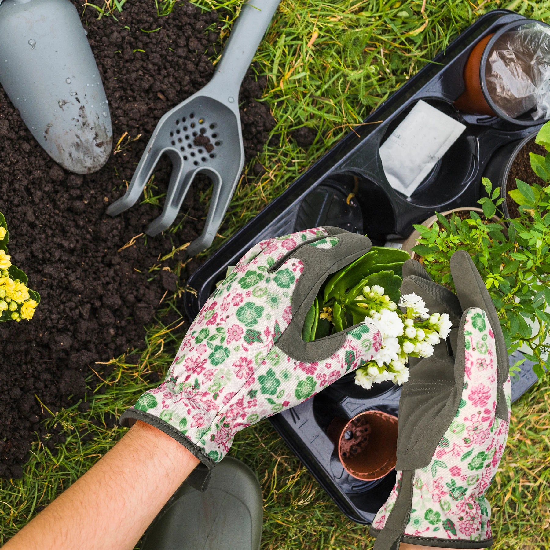 Gardening Gloves Breathable Puncture Resistant Weeding Working Gloves for Daily House Work,Farm Digging, Floral Planting,Pruning