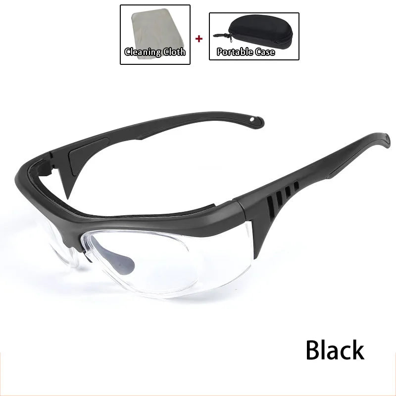 Anti-Splash Safety Glasses Protective Glasses With Case Impact-Resistant Wind Dust Proof For Chemical Research Cycling Riding