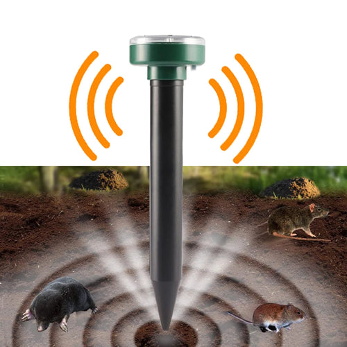 1/2/4/8 Solar Powered Ultrasonic Sonic Mole Pest Rodent Repeller Repellent Yard Outdoor Lamp Backyard Farmland Mouse Repeller