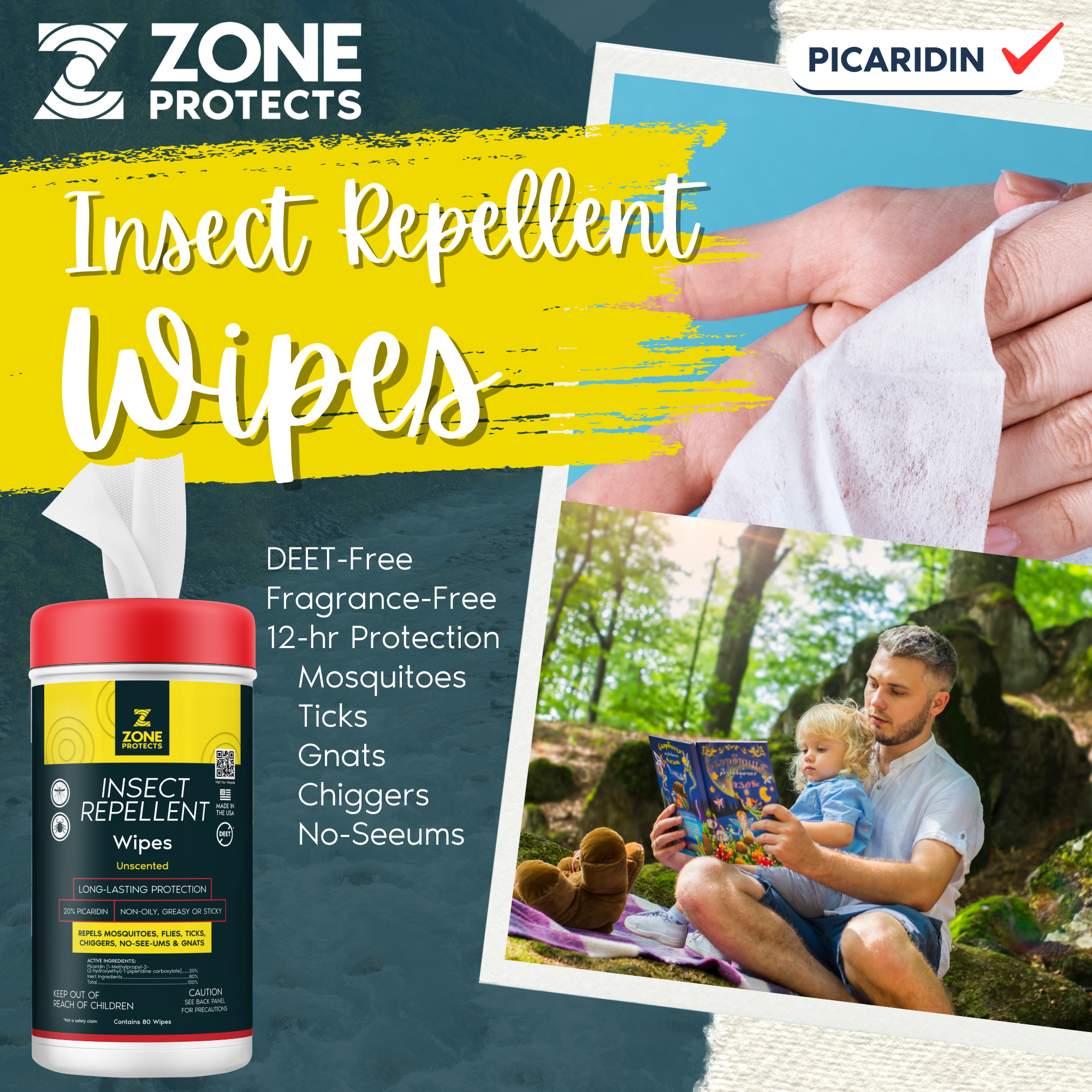 Unscented Picaridin Super Bundle Insect Repellent